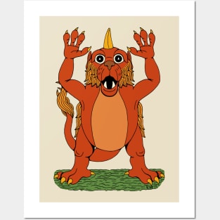 Cute Leonine Monster Posters and Art